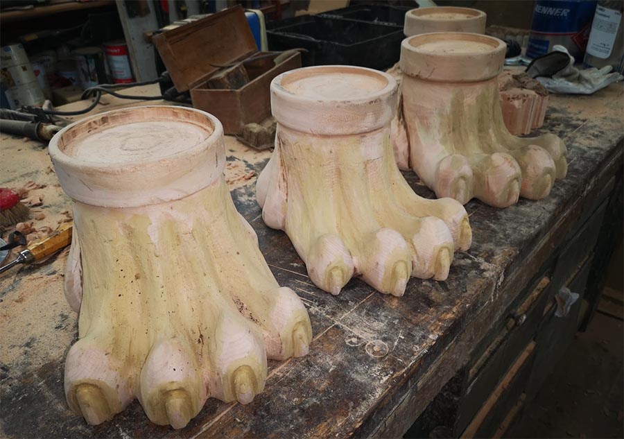 Torneados con madera maciza